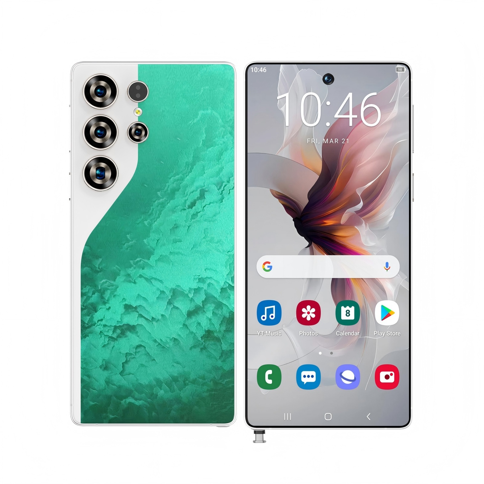 C26 Ultra 5G Unlocked Smartphone, 8GB RAM 256GB Storage Android 15 Cell Phone, 6.9inch FHD Display, 8000mAh Long Battery, Dual SIM, Face & Fingerprint Unlock, GPS, Built-in Stylus - Imagen 7