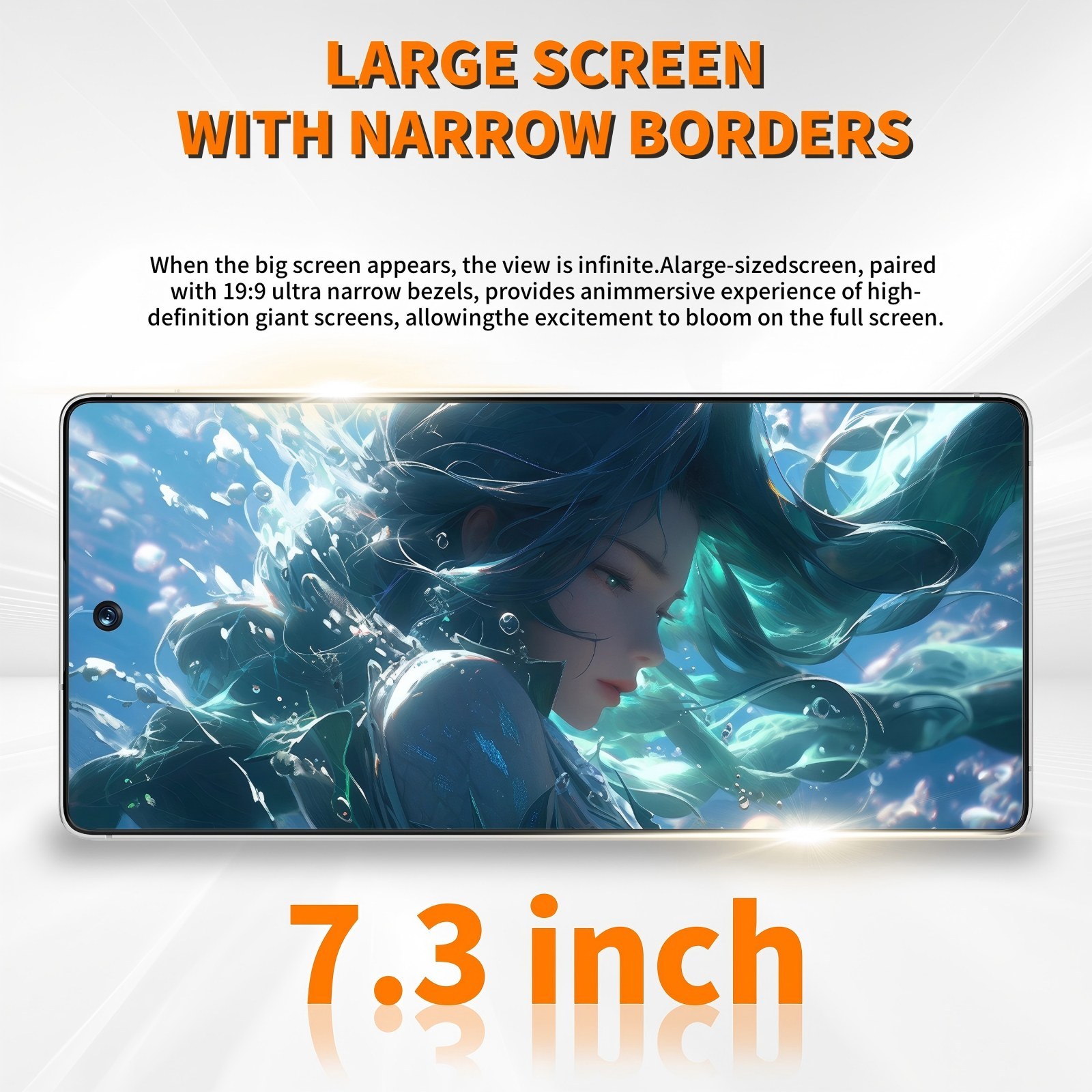 C26 Ultra 5G Unlocked Smartphone, 8GB RAM 256GB Storage Android 15 Cell Phone, 6.9inch FHD Display, 8000mAh Long Battery, Dual SIM, Face & Fingerprint Unlock, GPS, Built-in Stylus - Imagen 3