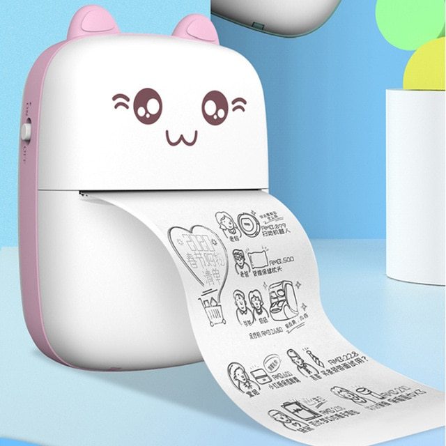 Mini Printer Portable Mini Bluetooth WiFi New Wrong Printer Mobile Phone Photo Title Note Hot Print Pocket Student Error Label Printer - Imagen 6
