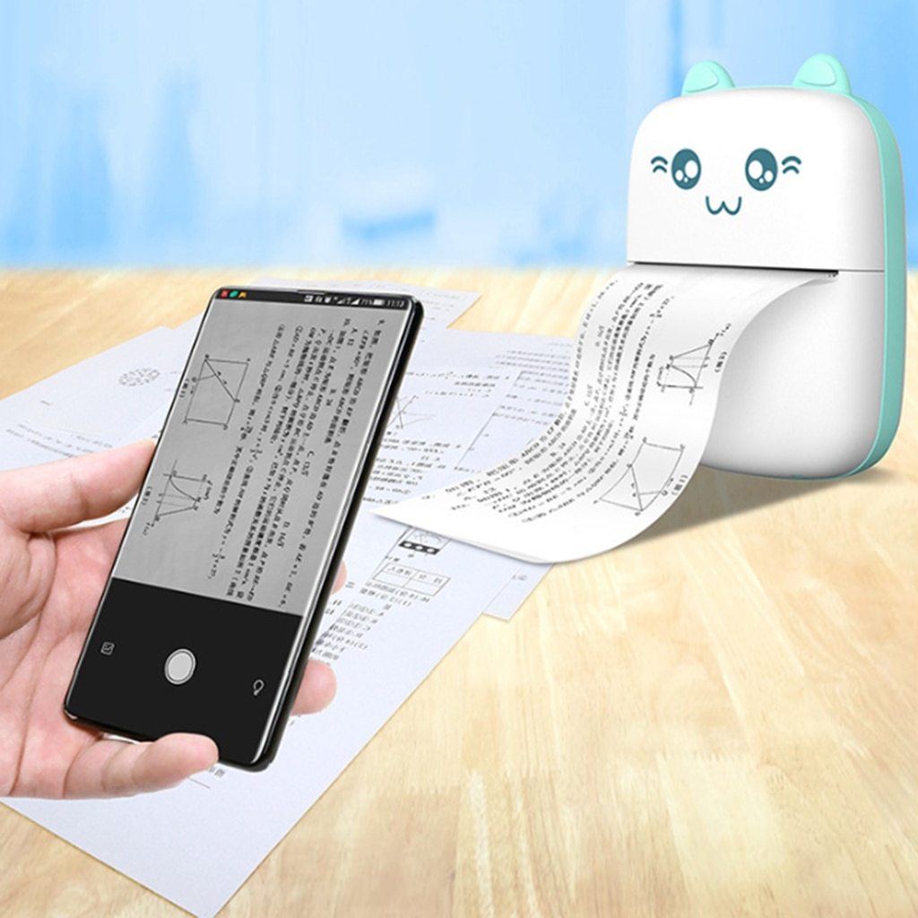 Mini Printer Portable Mini Bluetooth WiFi New Wrong Printer Mobile Phone Photo Title Note Hot Print Pocket Student Error Label Printer - Imagen 10