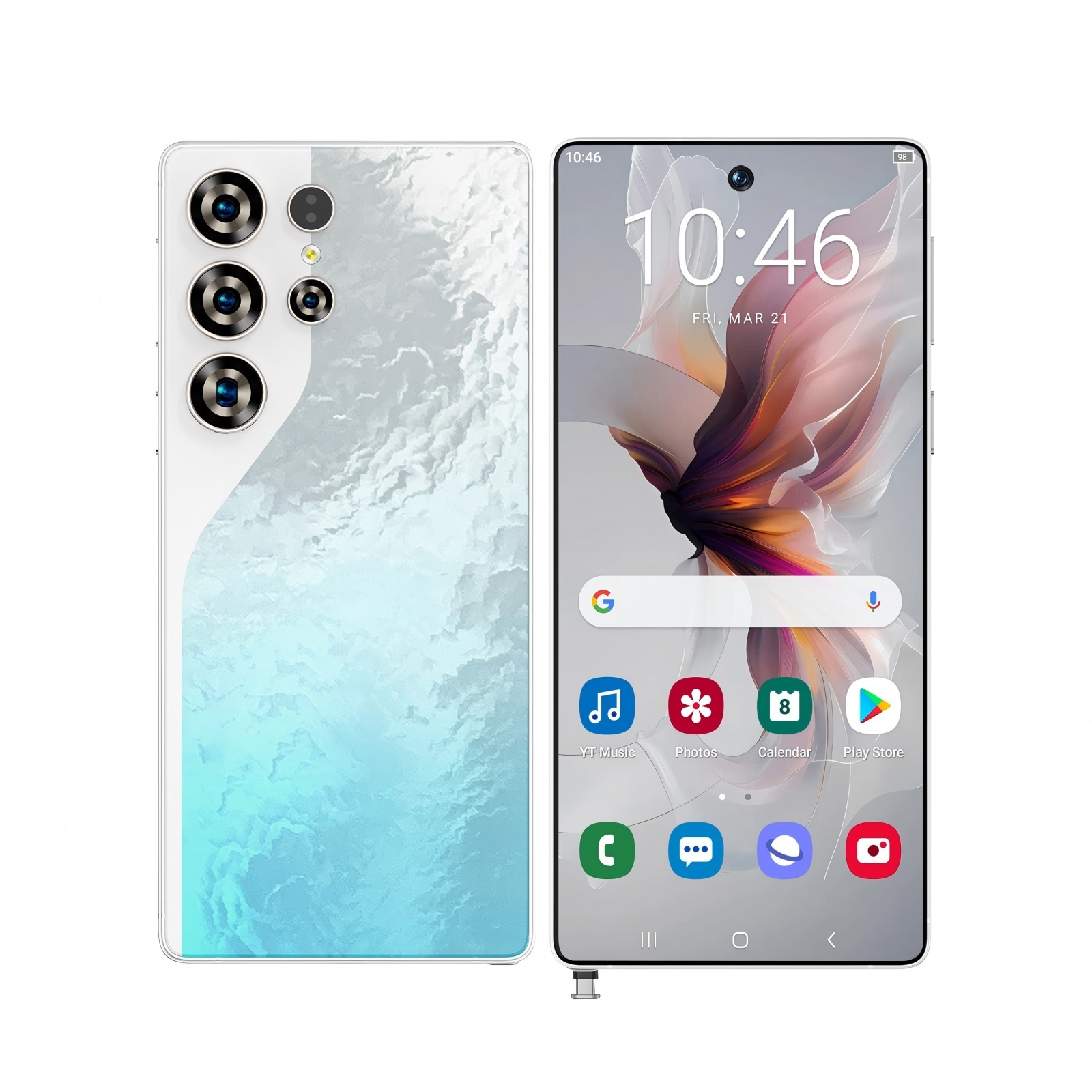 C26 Ultra 5G Unlocked Smartphone, 8GB RAM 256GB Storage Android 15 Cell Phone, 6.9inch FHD Display, 8000mAh Long Battery, Dual SIM, Face & Fingerprint Unlock, GPS, Built-in Stylus - Imagen 9
